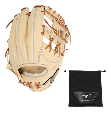 ミズノ(MIZUNO)硬式用グラブ 内野手用 野球グローブ 一般 グローバルエリート Hselection SIGNA AXI 1AJGH31403 8049