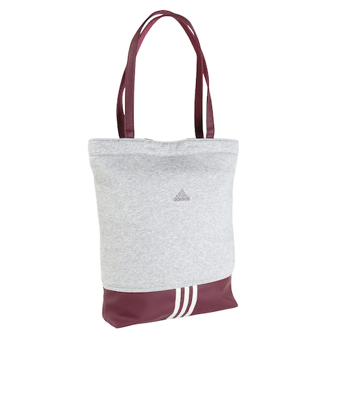 アディダス（adidas）バッグ スウェット ボストンバッグ XE グレー×赤
