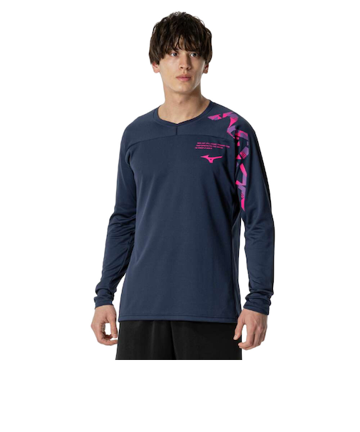 ミズノ(MIZUNO)バレーボールウェア 長袖 N-XTプラクティスシャツ V2MAB51114