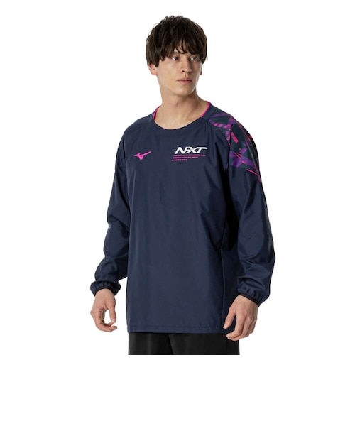 ミズノ（MIZUNO）バレーボールウェア 長袖 N-XTプラクティスシャツ