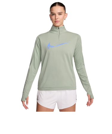 ナイキ（NIKE）スウッシュ ドライフィット 1/4ジップ ランニング ミッドレイヤー FV6388-370