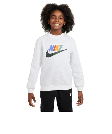 ナイキ（NIKE）YTH NSW ハイブリッド クラブ フリース 長袖クルーネックスウェットシャツ FD2992-051