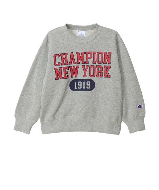 チャンピオン（CHAMPION）キッズ クルーネック 長袖 スウェットシャツ CK-A007 070