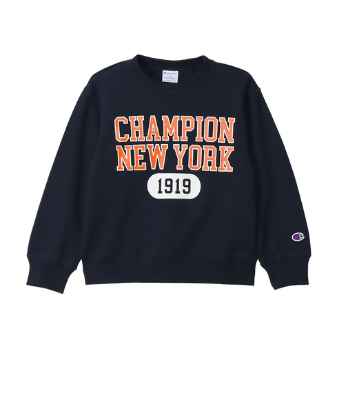チャンピオン（CHAMPION）キッズ クルーネック 長袖 スウェットシャツ CK-A007 370