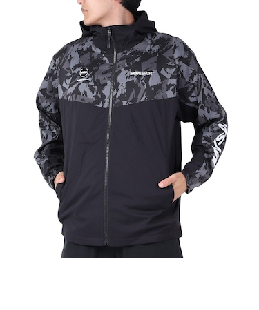 デサント（DESCENTE）HEATNAVI グラフィック スリーブフルジップジャケット DMMWJF30 BKBK