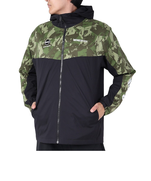デサント（DESCENTE）HEATNAVI グラフィック スリーブフルジップジャケット DMMWJF30 KHBK