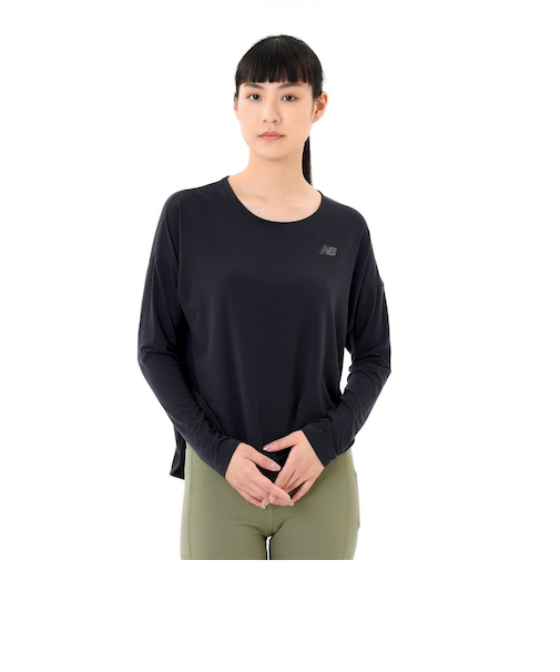 ニューバランス（new balance）パフォーマンス 長袖 Tシャツ WT43102BK