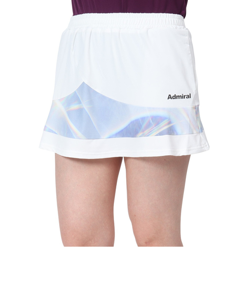アドミラル（Admiral）テニスウェア レディース ペプラムヘムグラフィックスコート ATLA434-WHT