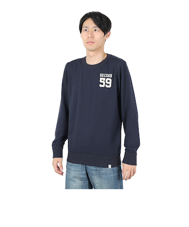エルケクス（ELKEX）スウェットクルーネック NUMBER 59 EKM4FA0005 NVY