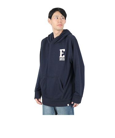 エルケクス（ELKEX）スウェットフーディー BIG E ロゴ EKM4FA0007 NVY