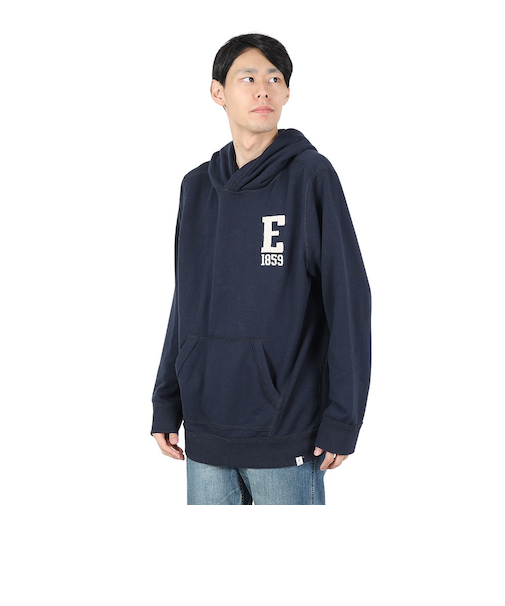 エルケクス（ELKEX）スウェットフーディー BIG E ロゴ EKM4FA0007 NVY