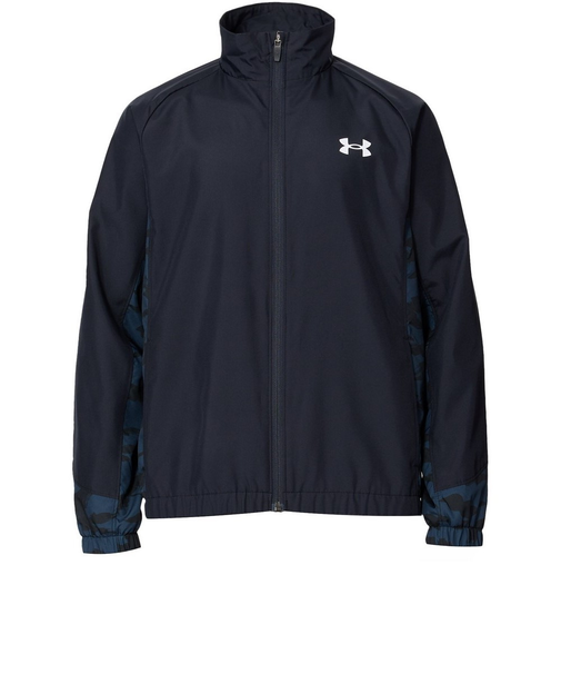 アンダーアーマー（UNDER ARMOUR）ジュニア トリコット ラインド プリント ウーブン フルジップ ジャケット 1388286 001