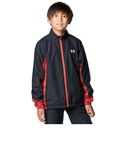 アンダーアーマー（UNDER ARMOUR）ジュニア トリコット ラインド プリント ウーブン フルジップ ジャケット 1388286 002