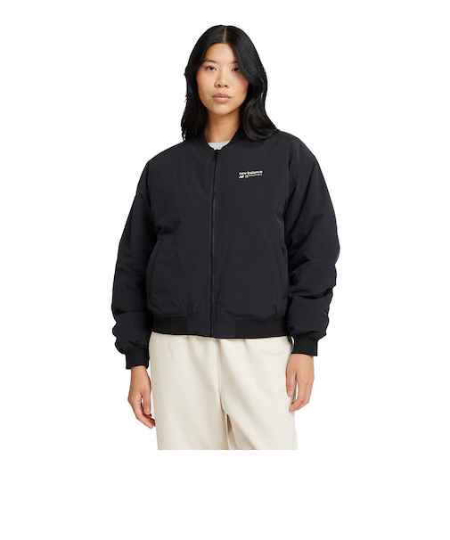 ニューバランス(new balance)Linear Heritage ウーブンパデッド ボンバー ジャケット WJ33507BK