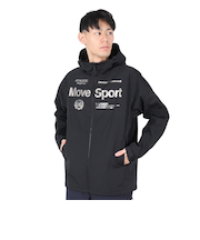 デサント（DESCENTE）HEATNAVI ロゴフルジップ フーディー ST4FWB34M BK00