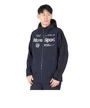 デサント（DESCENTE）HEATNAVI ロゴフルジップ フーディー ST4FWB34M NVBK