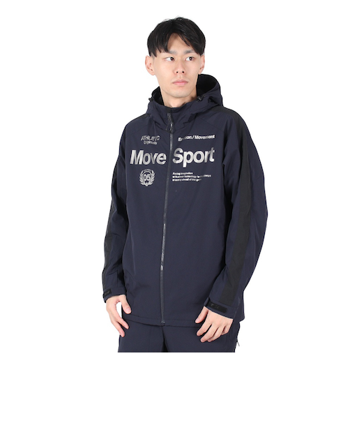 デサント（DESCENTE）HEATNAVI ロゴフルジップ フーディー ST4FWB34M NVBK