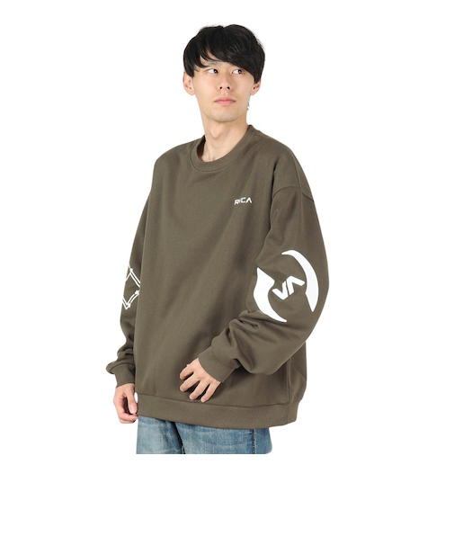 ルーカ（RVCA）STACKHOUSE CR トレーナー BE042033 FTG