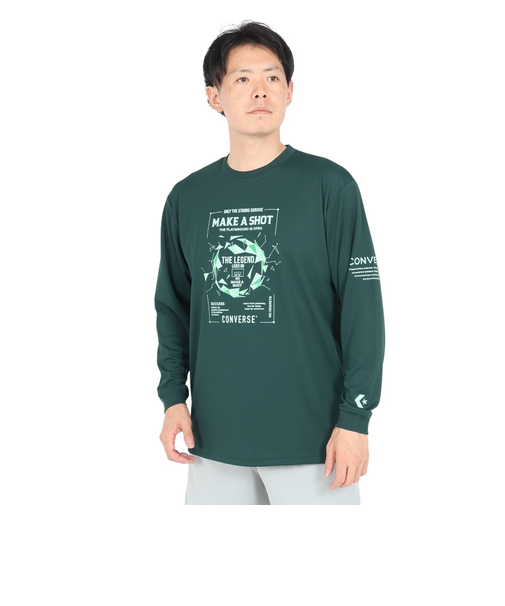 コンバース（CONVERSE）バスケットボールウェア プリントロングスリーブシャツ CB242367L-4700