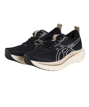 アシックス（ASICS）ランニングシューズ グライドライドマックス ブラック ブラウン 1011B891.001 スニーカー ジョギング