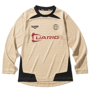 デュアリグ(DUARIG)サッカーウェア ジュニア ドライプラス 長袖プラクティスシャツ 4F0022-SCWR-742HD BEG