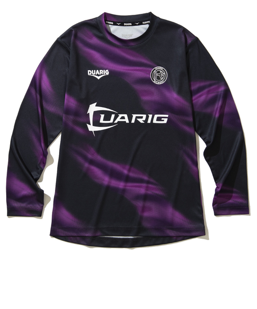 デュアリグ(DUARIG)サッカーウェア ジュニア ドライプラス ロングスリーブ 昇華プラシャツ 4F0023-SCWR-742HD BKxPU