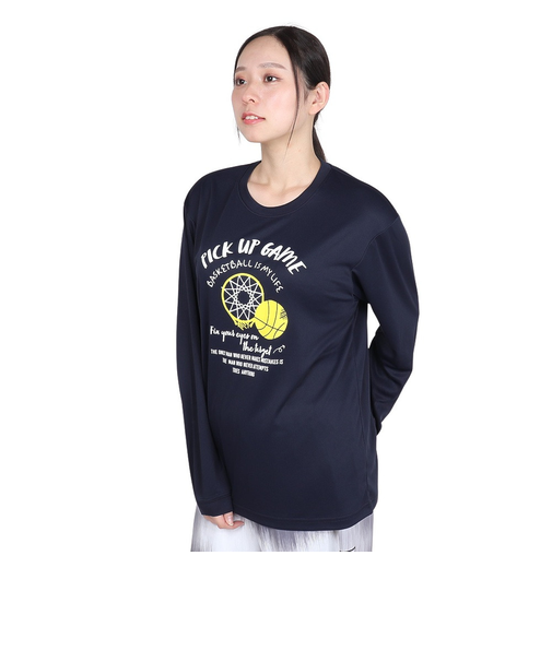 コンバース（CONVERSE）バスケットボールウェア ガールズプリントロングスリーブシャツ CB342353L-2900