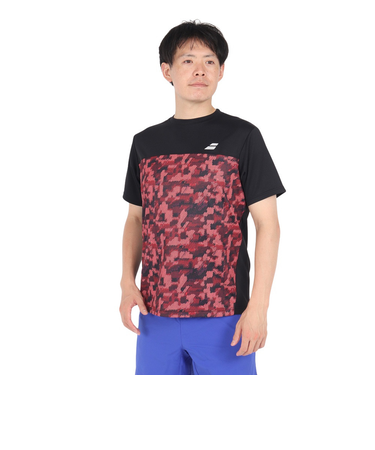 バボラ（BABOLAT）テニスウェア PURE ショートスリーブシャツ 半袖 BUP4555-RD00