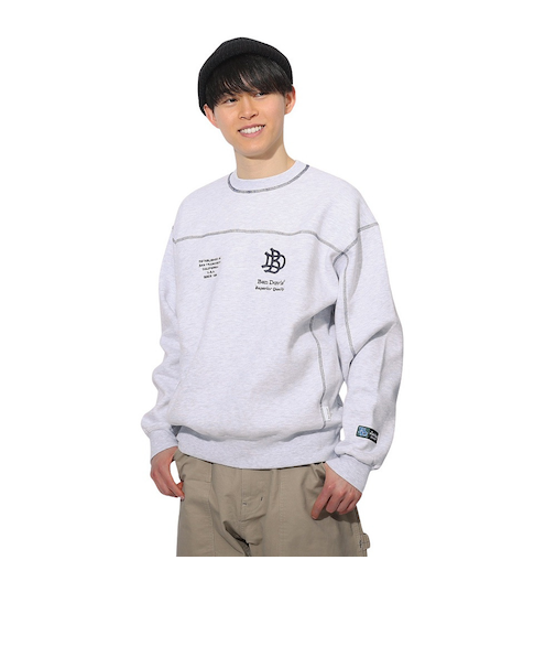 ベンデイビス（BEN DAVIS）ステッチ配色トレーナー 24780060-OWHT