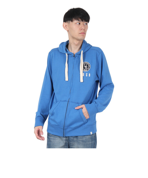 エルケクス（ELKEX）SW エンブレム ジップフーディー EKM4FA0010 BLU