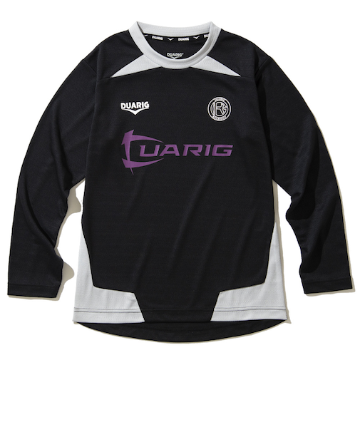 デュアリグ（DUARIG）サッカーウェア ジュニア ドライプラス 長袖プラクティスシャツ 4F0022-SCWR-742HD BLK