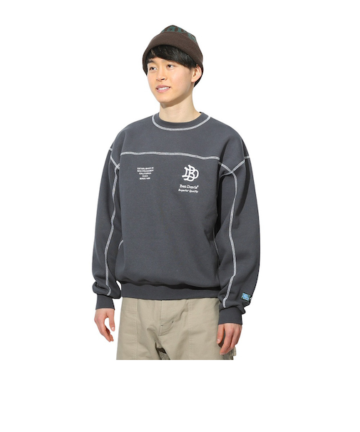 ベンデイビス（BEN DAVIS）ステッチ配色トレーナー 24780060-CGRY