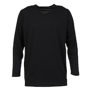 クー(Coo.)ヒートクロス 薄手 9分袖Vネック インナーシャツ 891CO4GC0125 BLK 保温 発熱素材 M-LLサイズ