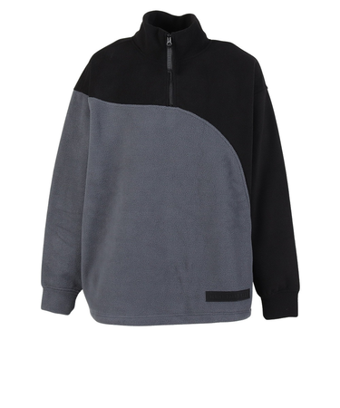 ハーレー（HURLEY）マイクロ フリース プルオーバー 1/4ジップ MCFF242035-BLK