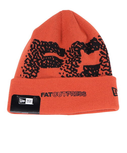 ニューエラ（NEW ERA）帽子 ベーシック カフニット帽 SHINKNOWNSUKE FAT CUT PRESS バーントオレンジ 14346922