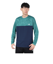 フィラ（FILA）テニスウェア 長袖エンボス切替Tシャツ FM6906-29