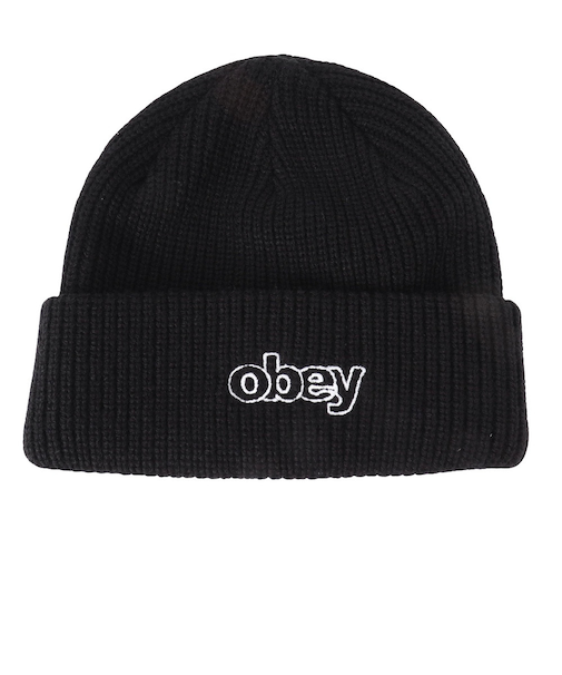 オベイ（OBEY）THROWBACK ビーニー 100030209BLK