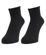 クー(Coo.)3層 アンクル丈 ソックス 2足組 894Q4GSA0084 BLK 吸湿 発熱