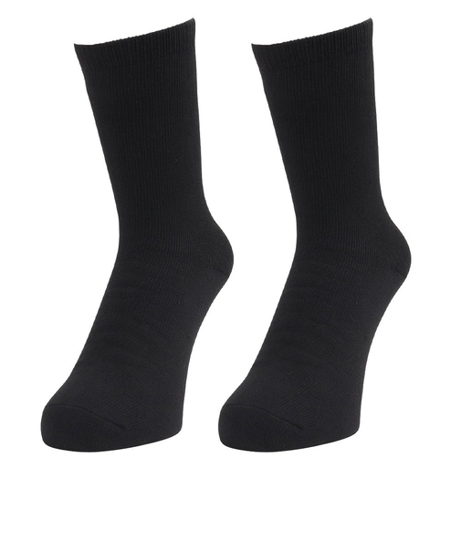 クー（Coo.）3層 クルー丈 ソックス 2足組 BLK 894Q4GSA0088 BLK 吸湿 発熱