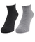 クー（Coo.）3層 アンクル丈 ソックス 2足組 895Q4GSA0077 GRY 吸湿 発熱