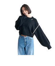 ロキシー（ROXY）CANDY COTTON ニットトップス 24FWRSR244024BLK