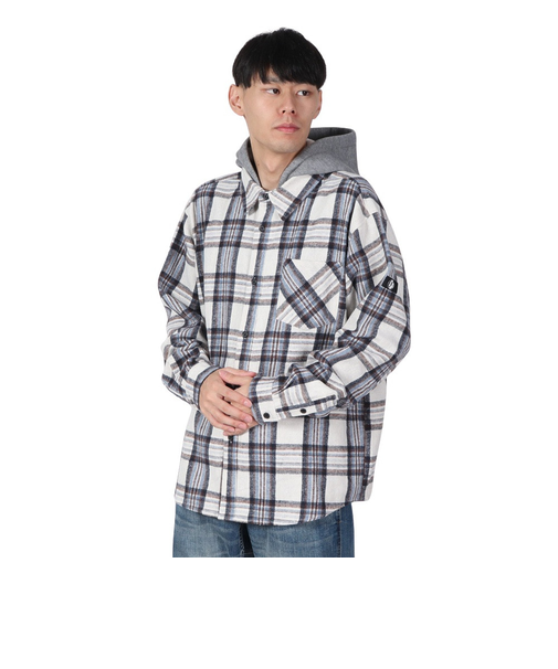 OG フーディ フランネル シャツ IPDFLOG-816-CRM