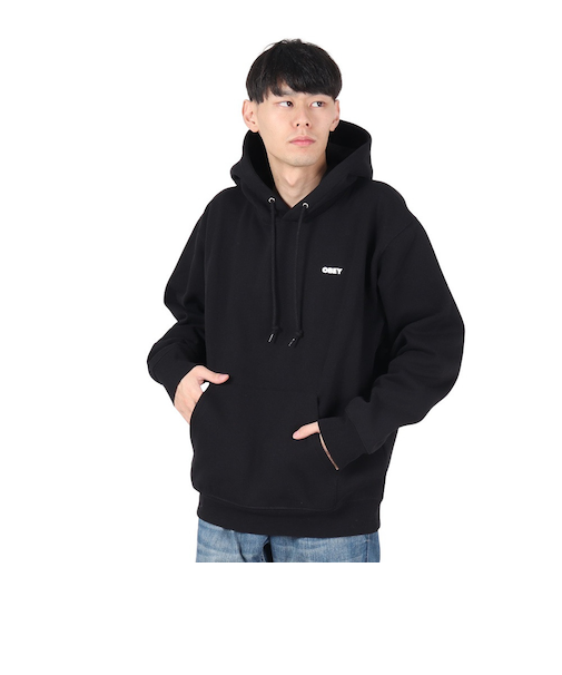 オベイ（OBEY）BOLD フーデッド スウェットシャツ 112842349BLK