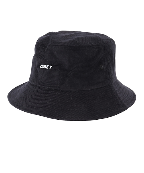 オベイ（OBEY）BOLD コーデュロイ バケットハット 100520093BLK