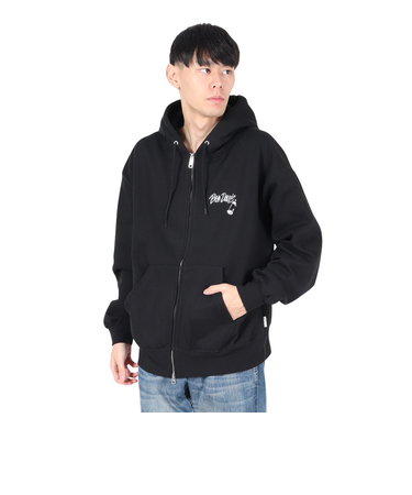 ベンデイビス（BEN DAVIS）セレクションジップパーカー 24780052-BLK