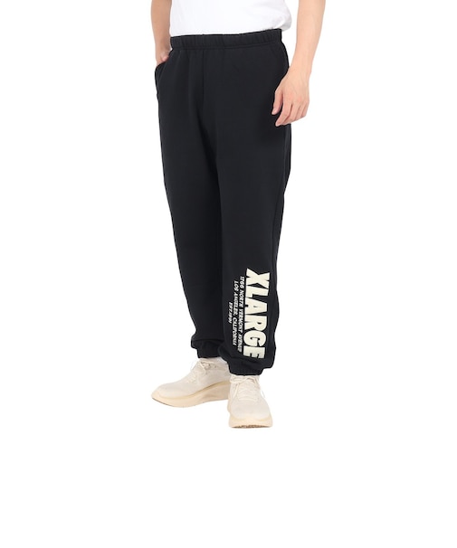 エクストララージ（XLARGE）CHENILLE ロゴ スウェットパンツ 101243031016-BLACK