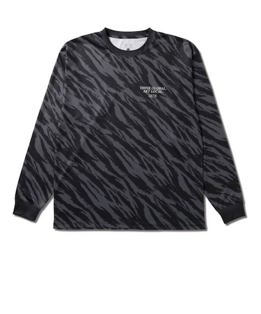 アクター（AKTR）バスケットボールウェア BEAST カモ A.L ルーズ 長袖 SP Tシャツ 224-016005 BK