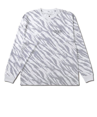 アクター（AKTR）バスケットボールウェア BEAST カモ A.L ルーズ 長袖 SP Tシャツ 224-016005 WH