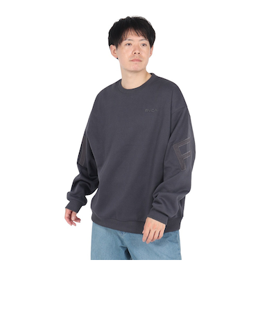 ルーカ（RVCA）FAKE RVCA クルーネックトレーナー BE042032 BLC