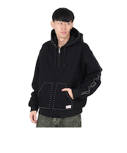 エクストララージ（XLARGE）STUDDED フーディー ワークジャケット 101243021008-BLACK